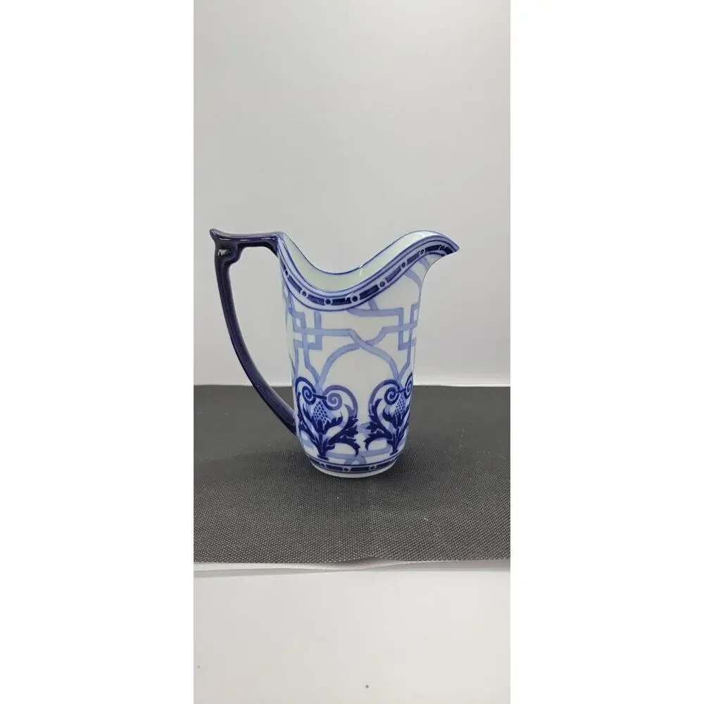 Vintage Bombay Windsor Blue White Porcelain Creamer Pitcher w/ Box